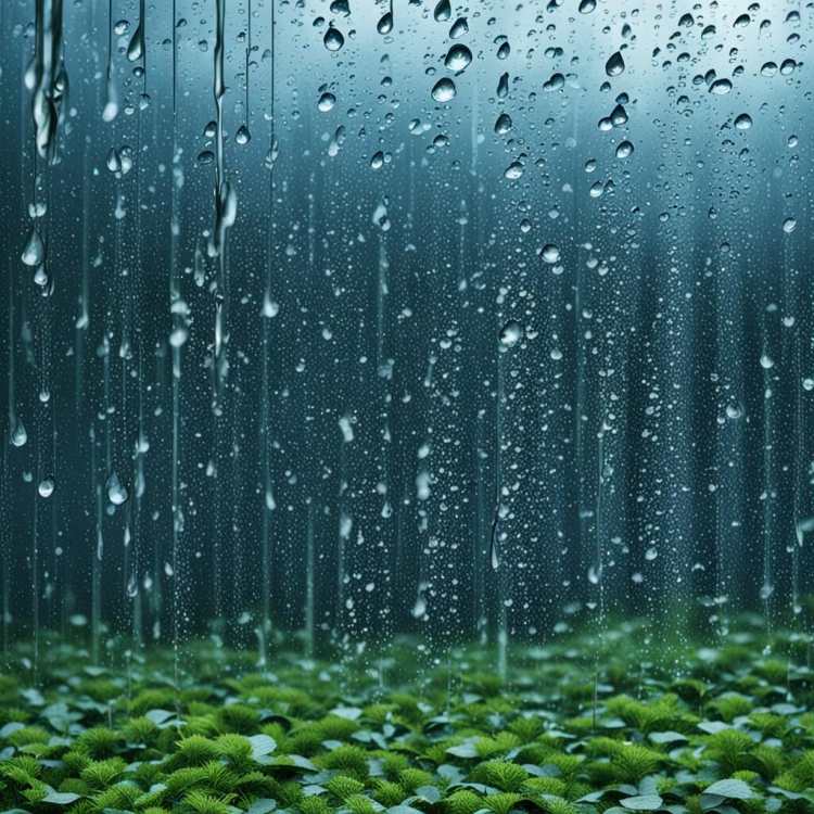 Grass Whispers in the Rain