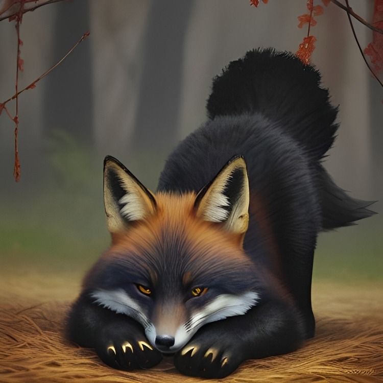 Hunting fox