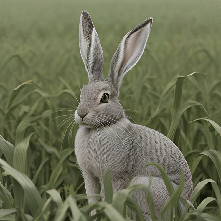 Grey hare