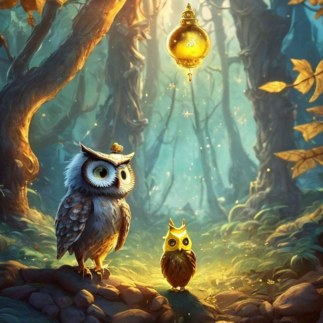 owls and forest