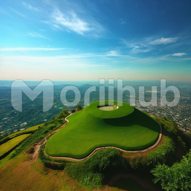 Green meadow and Blue sky