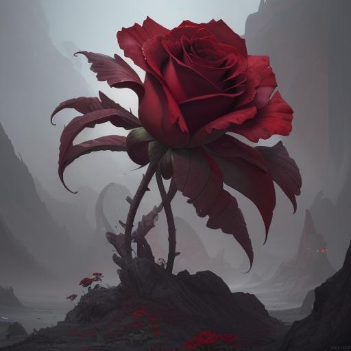 The red rose whispers tales of love