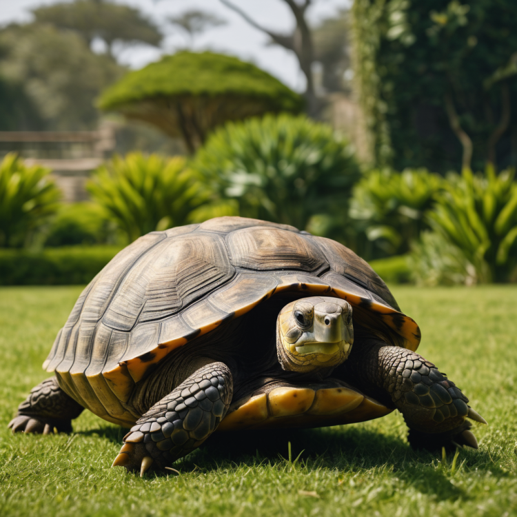 Tortoise In Green
