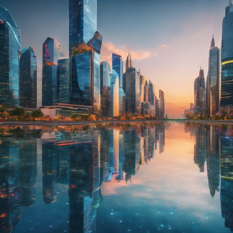 City Lake Reflection