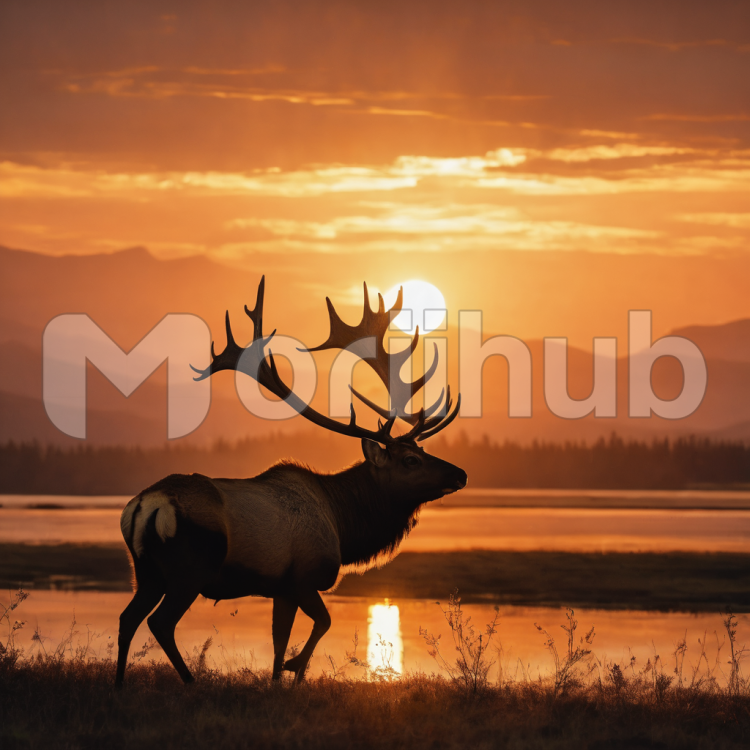 Elk Silhouette