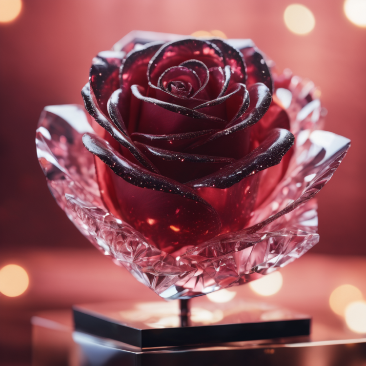 Crimson Crystalline Whispers