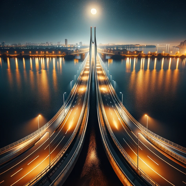 Golden Glow On Water