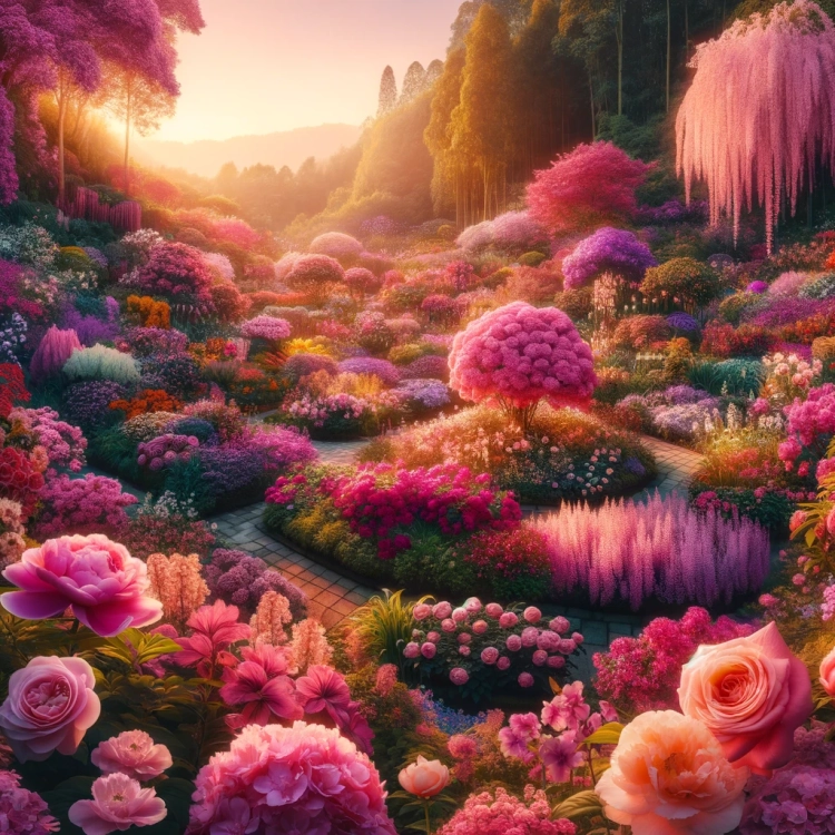 Pink Garden Paradise