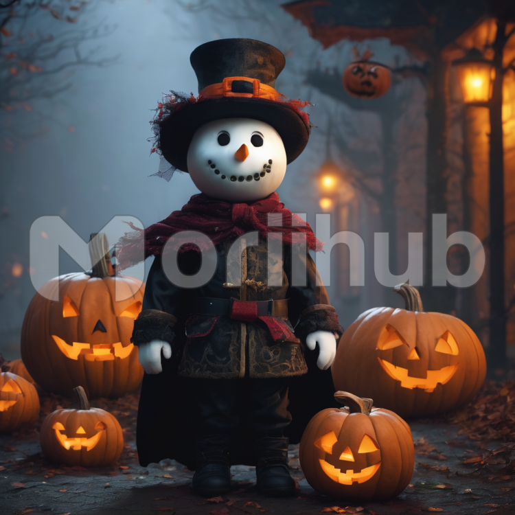 Snowman's Haunting Halloween