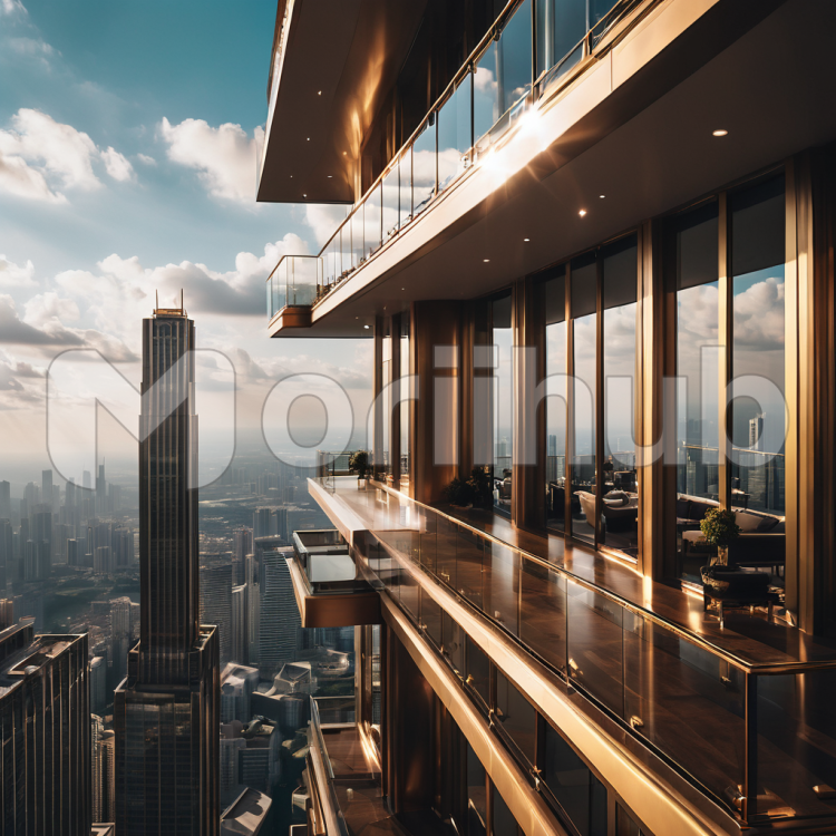 City Veiled in Clouds