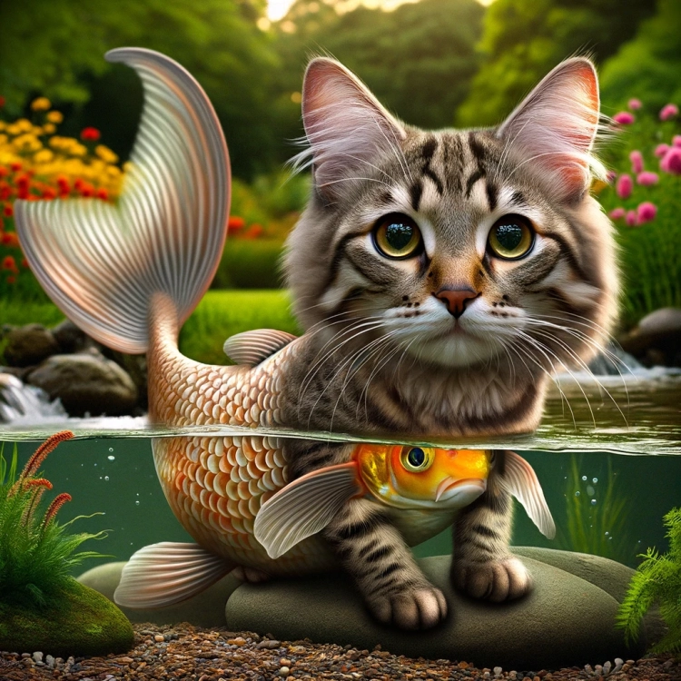 Cat Meets Fish