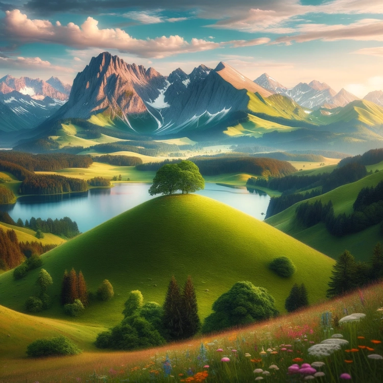 Snow Capped Mountains