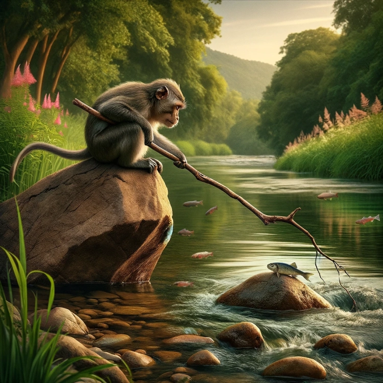 Fishing Monkey