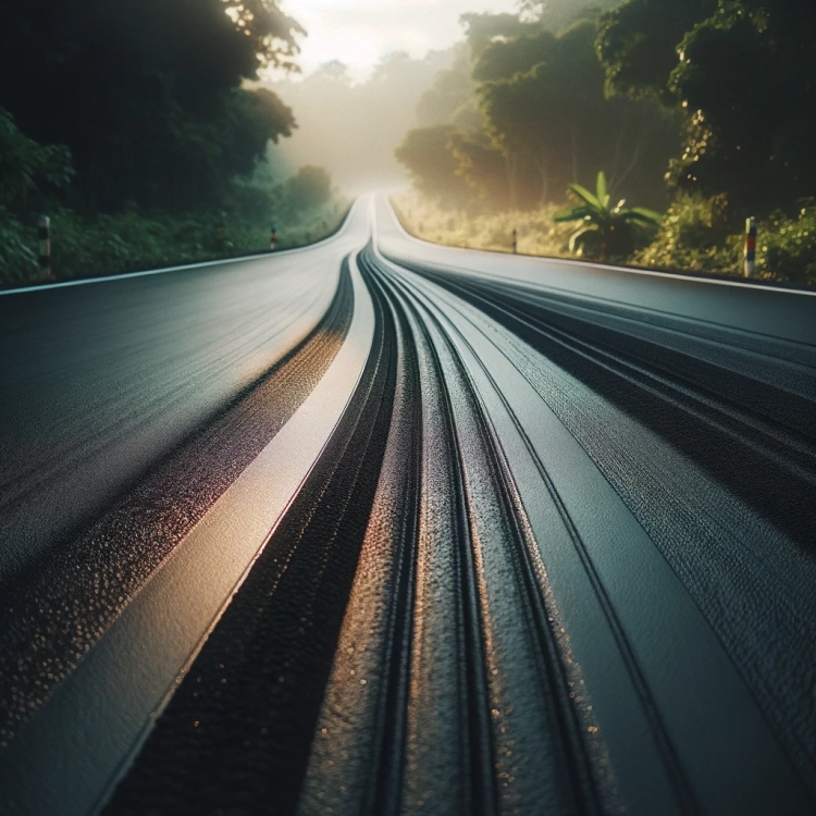 Newly Tarred Road