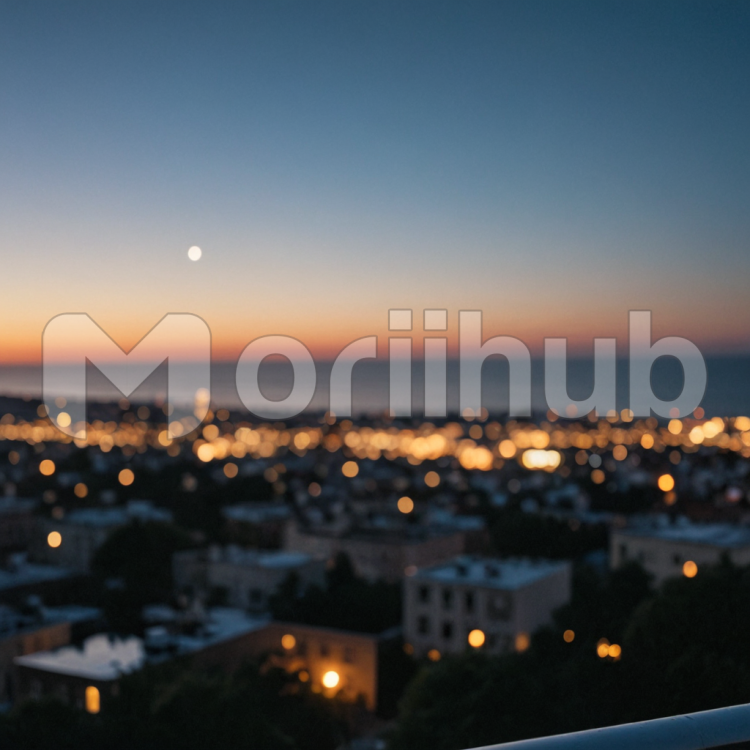 Town's Twilight Tapestry