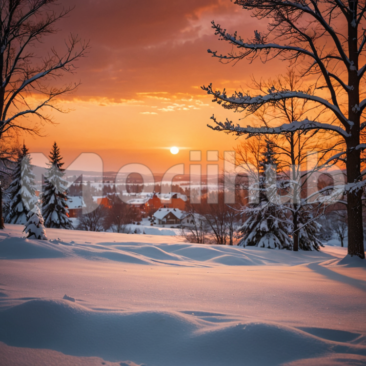 Snowbound Sunset