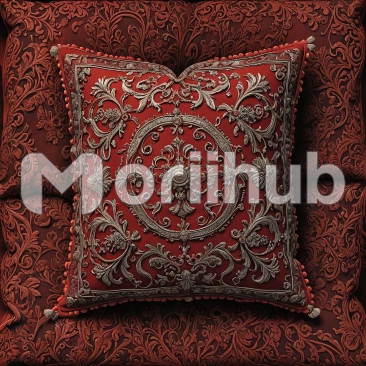 Red Throw Pillow