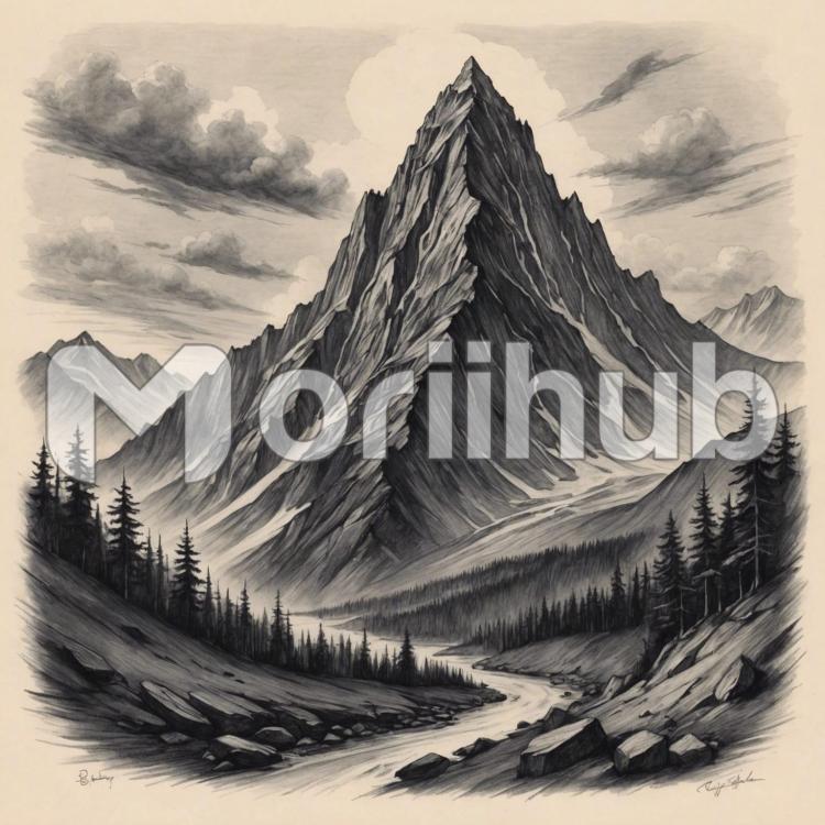 Mountainscape Sketch