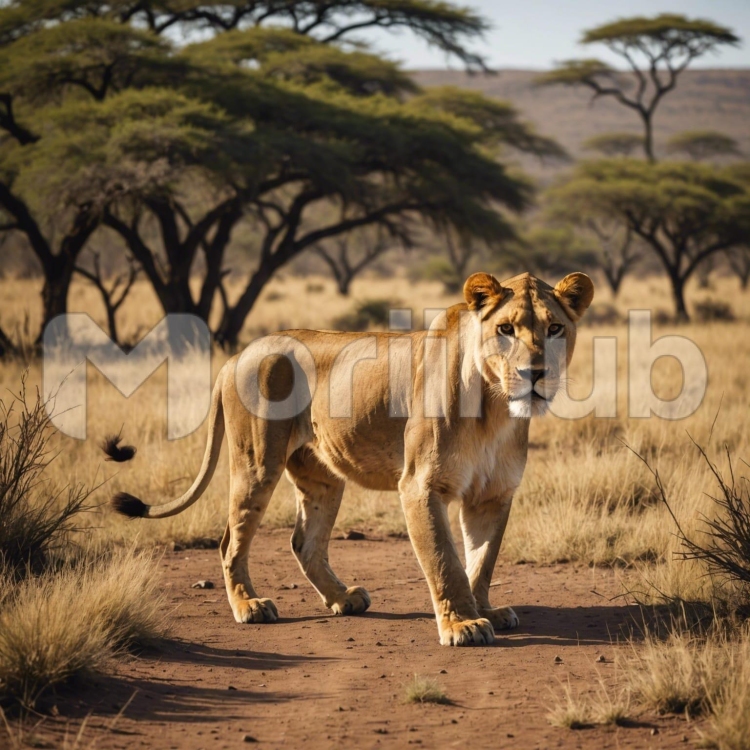 Lioness on the Plains