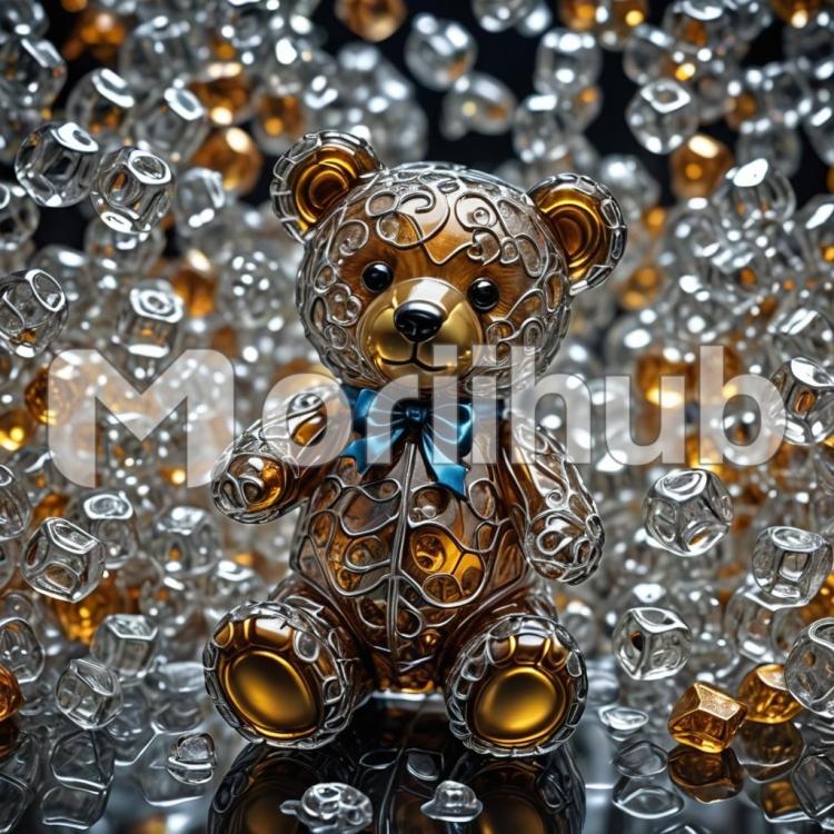 Glass Teddy Bear