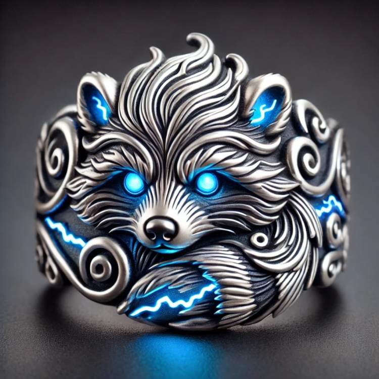 Storm Racoon Ring