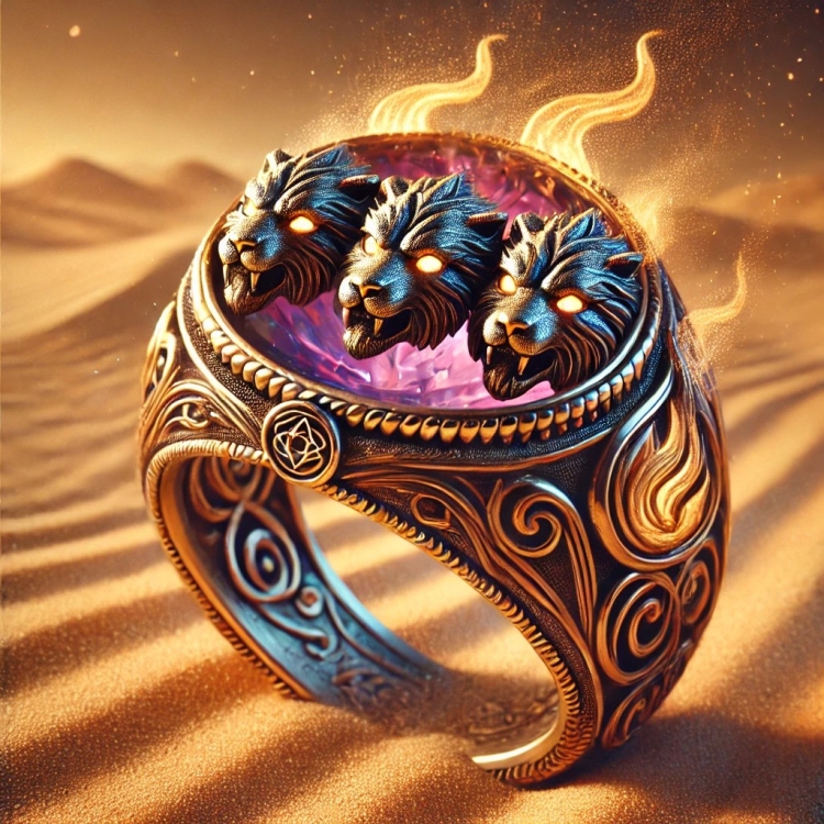 Sand Cerberus Ring