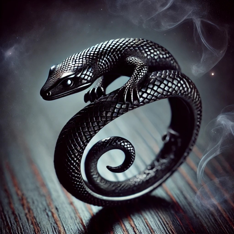 Darkness Lizard Ring