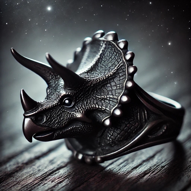 Darkness Triceratops Ring