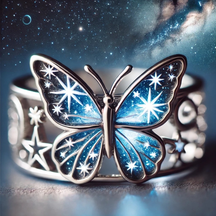 Starlight Butterfly Ring