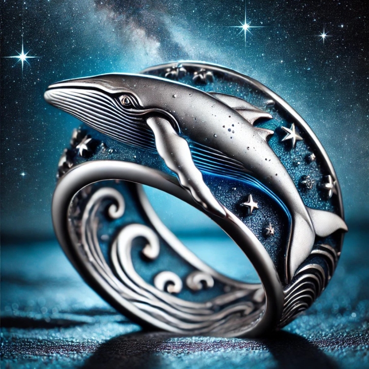 Starlight Whale Ring