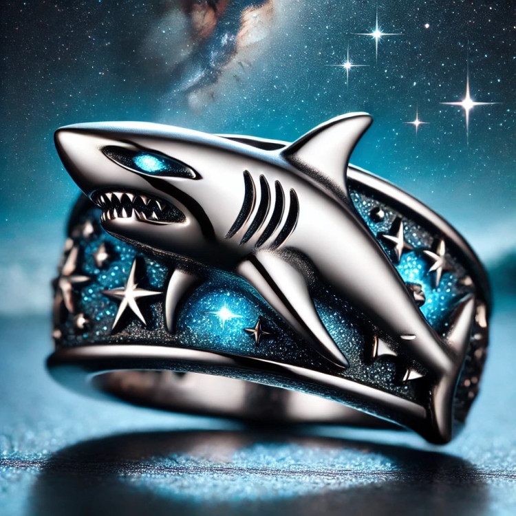 Starlight Shark Ring