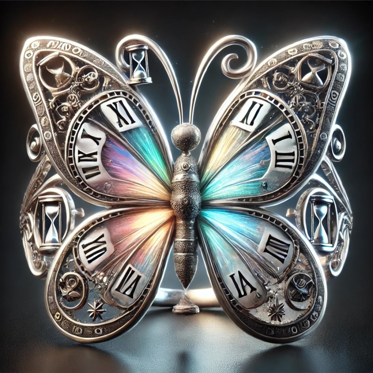 Time Butterfly Ring