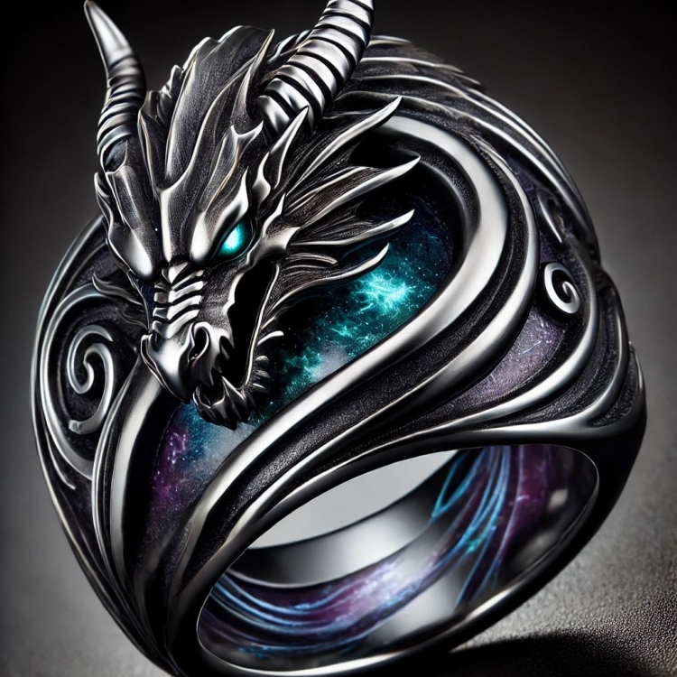 Western Void Dragon Ring