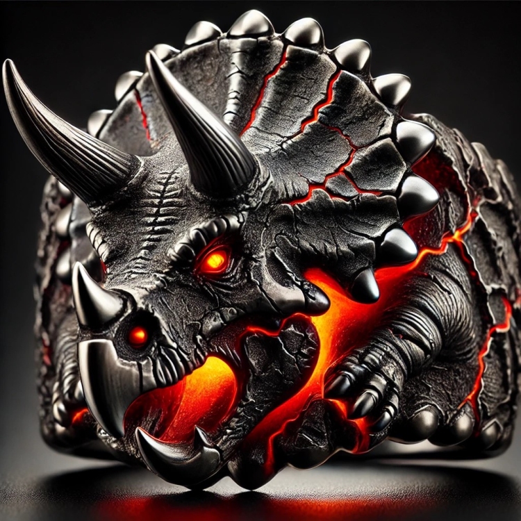 Destruction Triceratops Ring