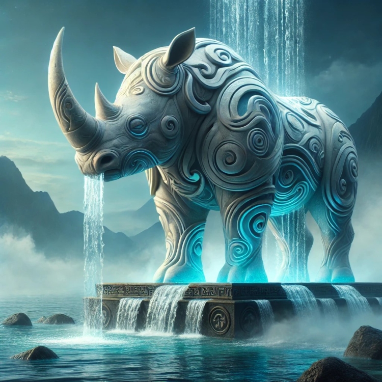 Water Rhino Totem