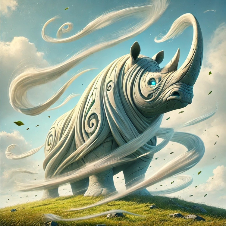 Wind Rhino Totem