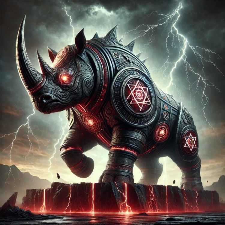 Power Rhino Totem