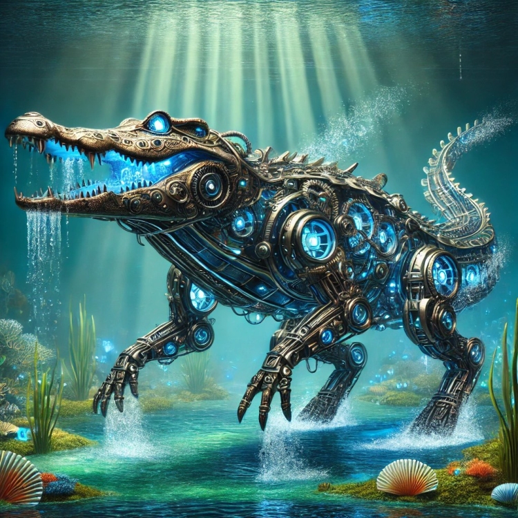 Water Crocodile Automaton