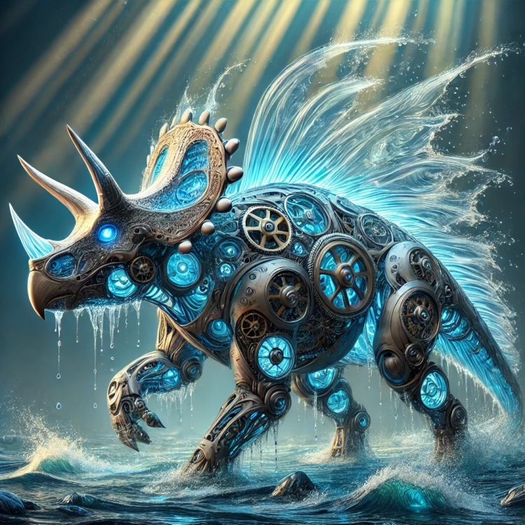 Water Triceratops Automaton