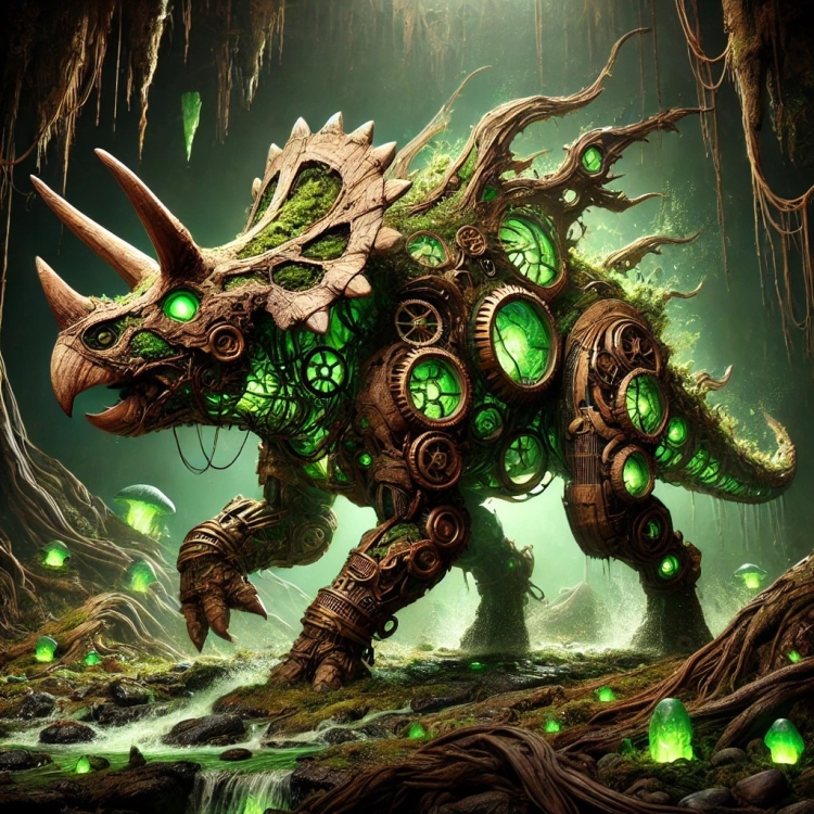 Earth Triceratops Automaton