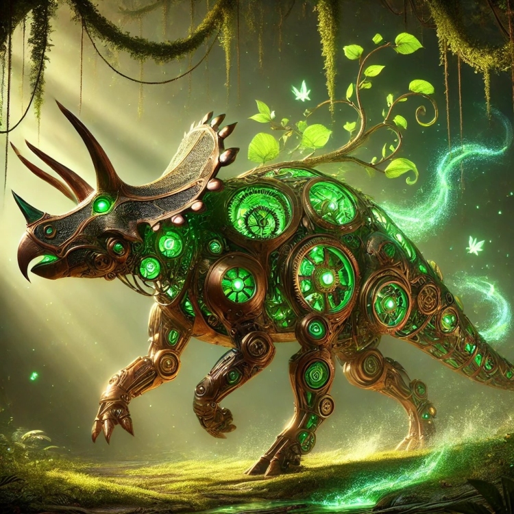 Life Triceratops Automaton