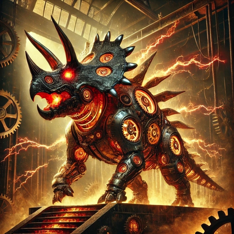 Power Triceratops Automaton