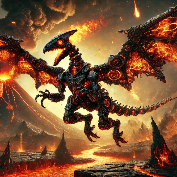 Fire Pterodactyl Automaton