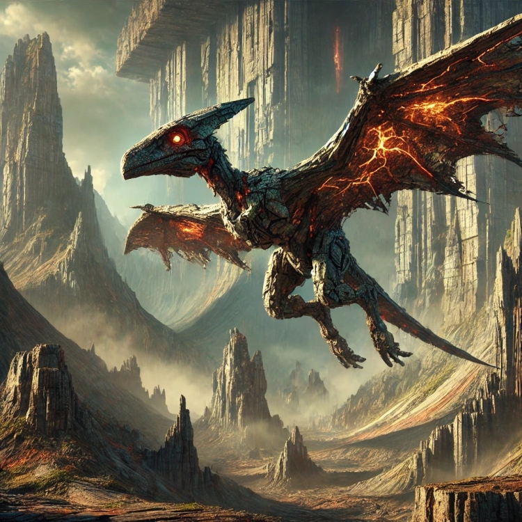 Stone Pterodactyl Automaton