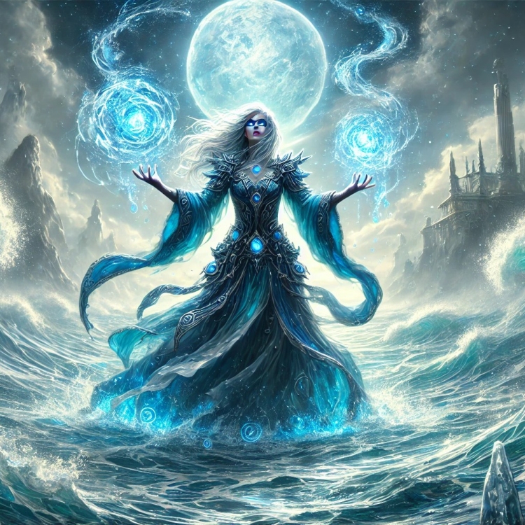 Swirling Water Currents