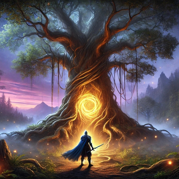 Ancient Glowing Tree