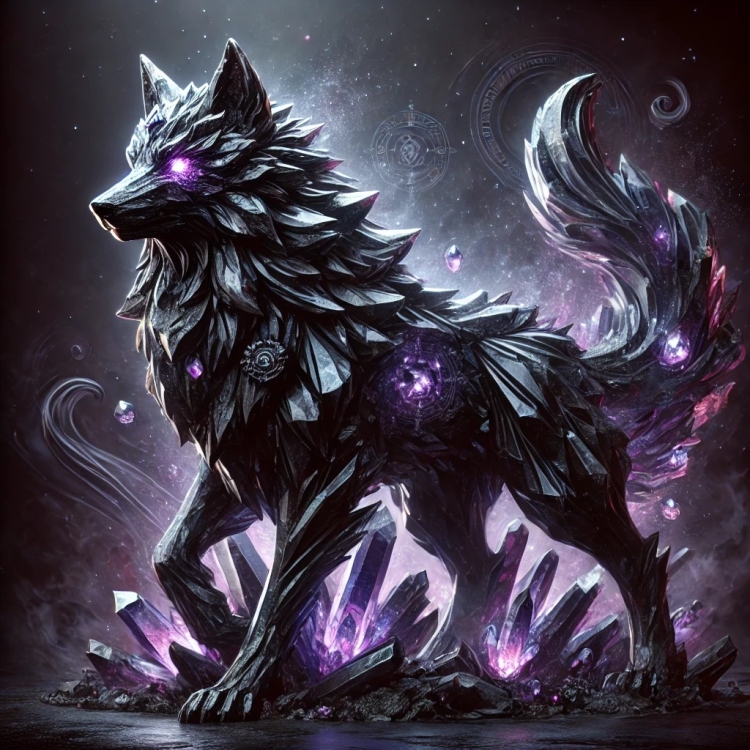 Darkness Wolf Crystal