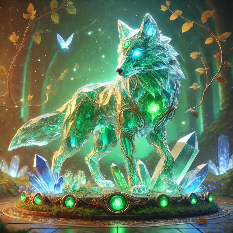 Life Wolf Crystal