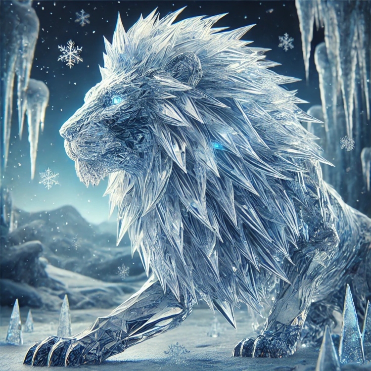Ice Lion Crystal