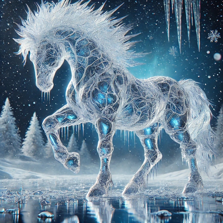 Ice Horse Crystal